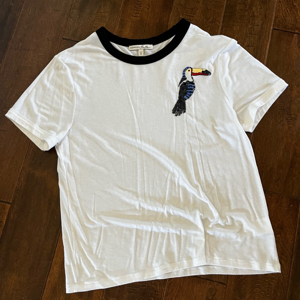 Express white cotton T